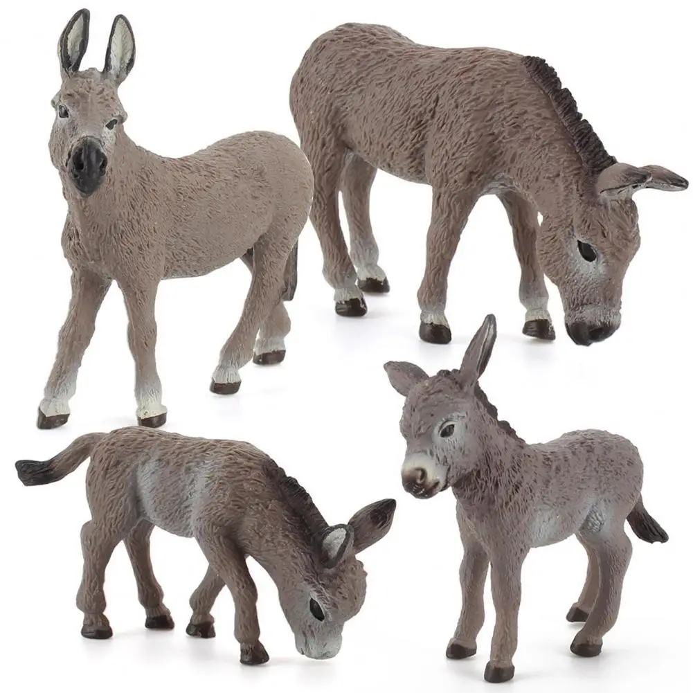 

Donkey Model Convenient Delicate Animal Wild Donkey Toy for Home
