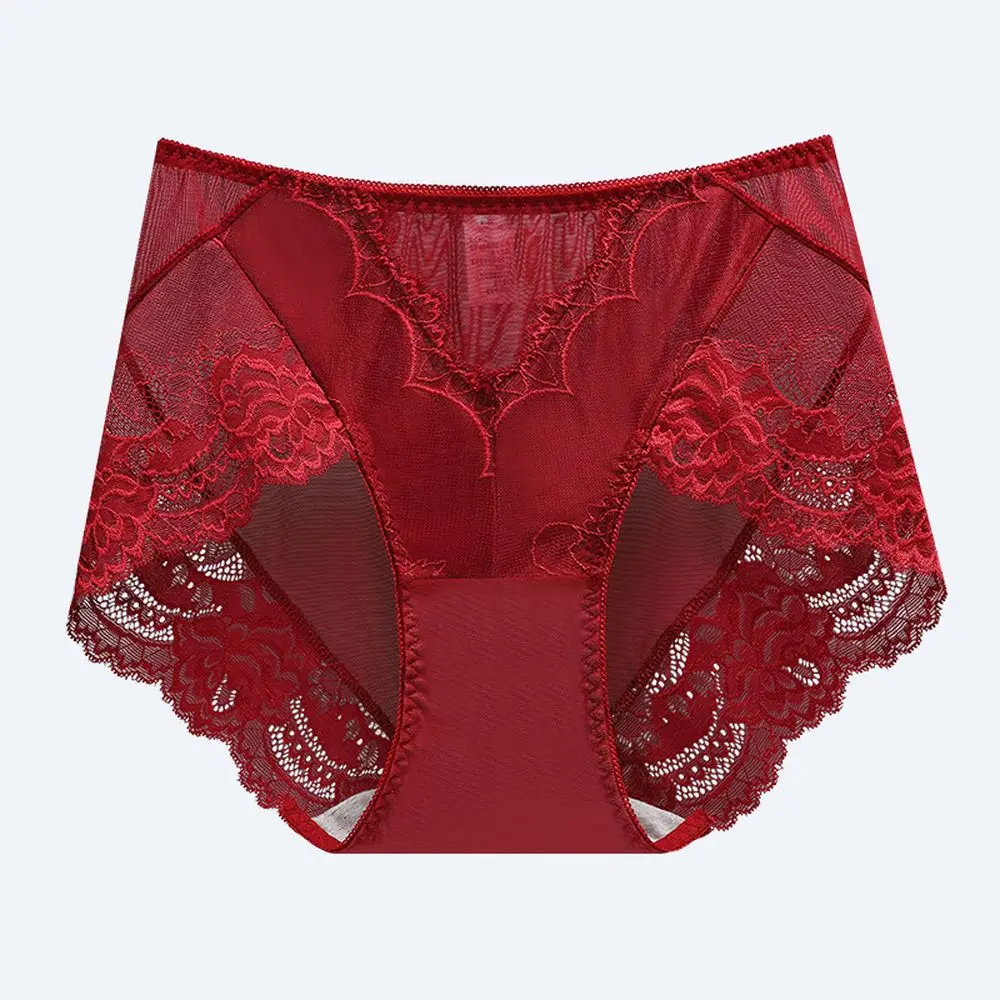 

Women Lace Panties Sexy Lingeries Plus Size Seamless Underwear Female Antibacterial Cotton Crotch Briefs Breathable Underpants