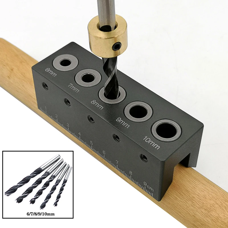Дерева устройство Doweling прямой угол руководство карман отверстие джиг комплект