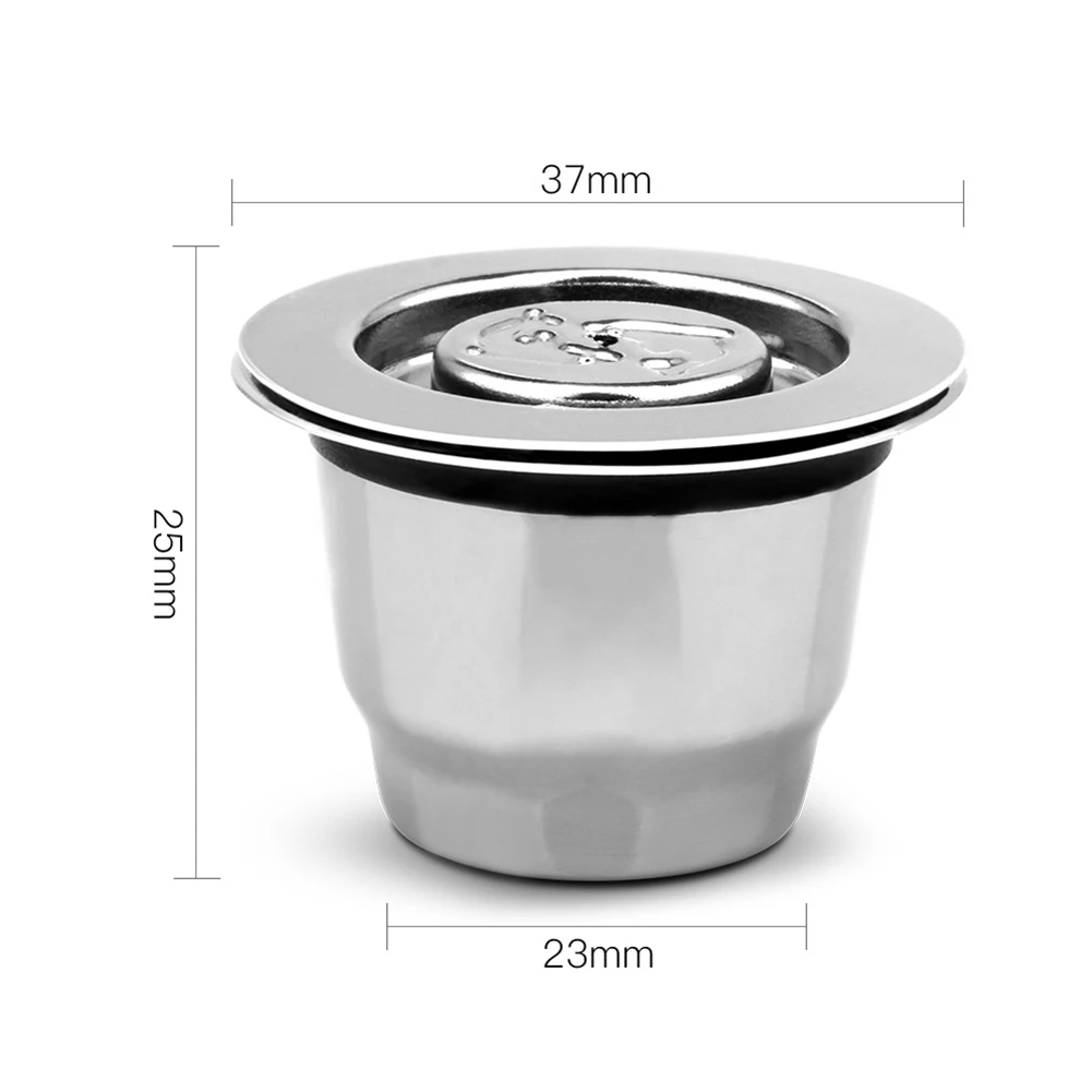 

Kitchen Reusable Refillable Stainless Steel Espresso Coffee Filter Capsule for Nespresso