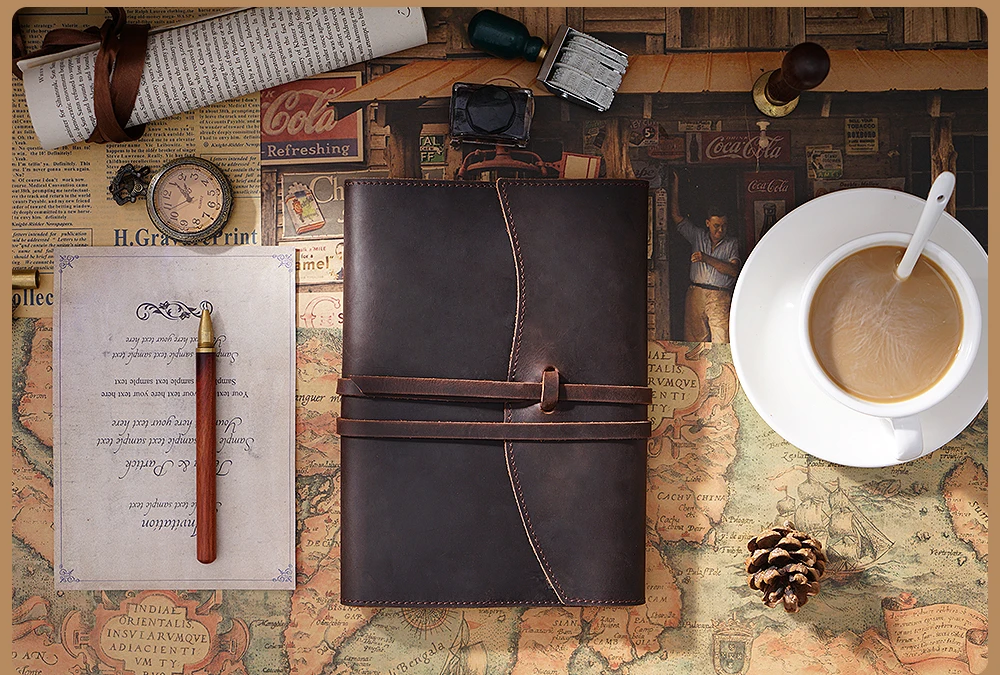 Натуральная кожа блокнот планировщик обложка книги А5 А6 для MD дневник Bullet Journal Рисование Sketchbook