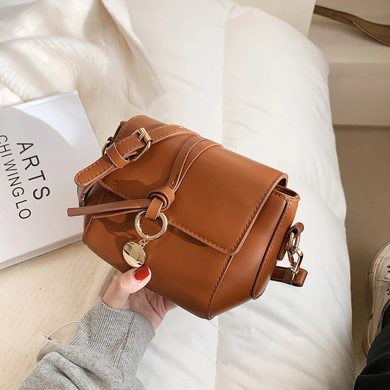 

Luxury designer handbag Fashion solid PU Leather Mini women Shoulder Messenger Bag bolsos bags for women 2021 sac main mochila