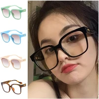 fashionable sunglasses rice nails sun glasses women eyeglasses anti uv spectacles oversize frame ornamental adumbral a