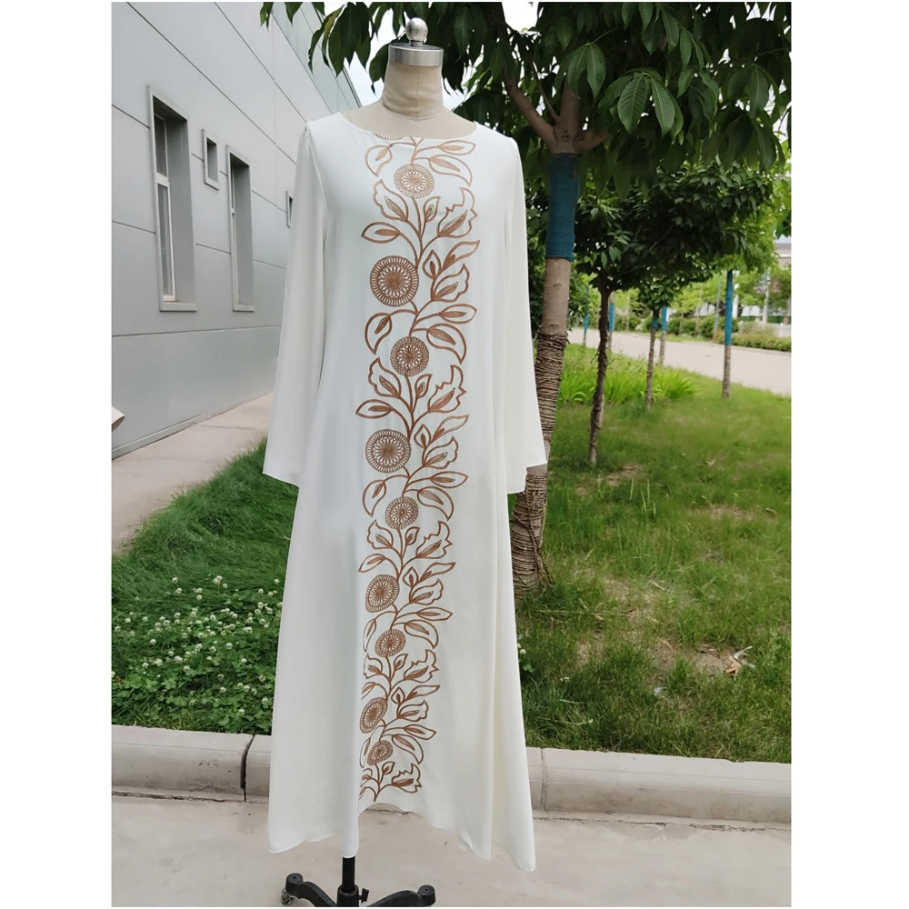 

Morocco Women Abaya Dubai Kaftan Jilbab Embroidery Maxi Dress Muslim Long Party Gown Loose Robe Turkish Caftan Islam Middle East