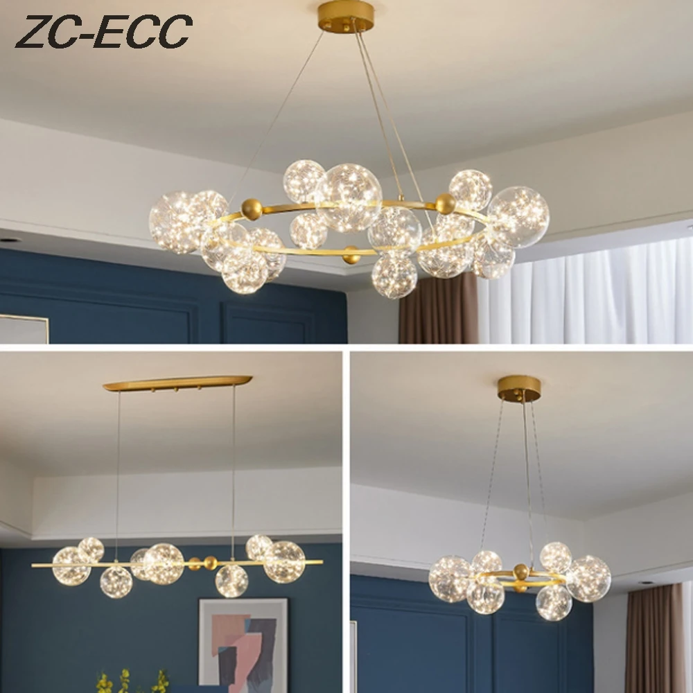 ZC-ECC современный подвесной светильник Gypsophila для гостиной столовой спальни