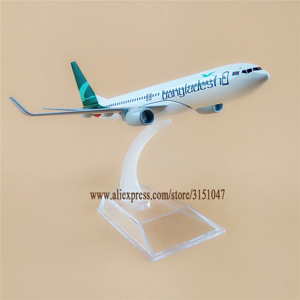 16 см модель воздушного самолета из металлического сплава Biman Bangladesh Airlines Boeing 737 B737