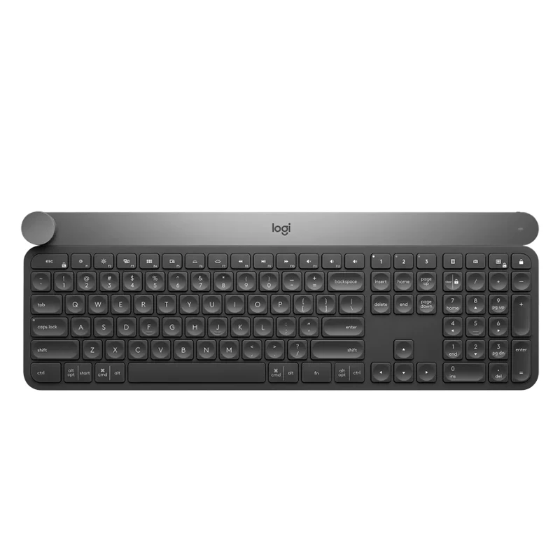 

Logitech Craft Wireless Keyboard Versatile Input Dial Backlit Keyboard with Smart Control Knob