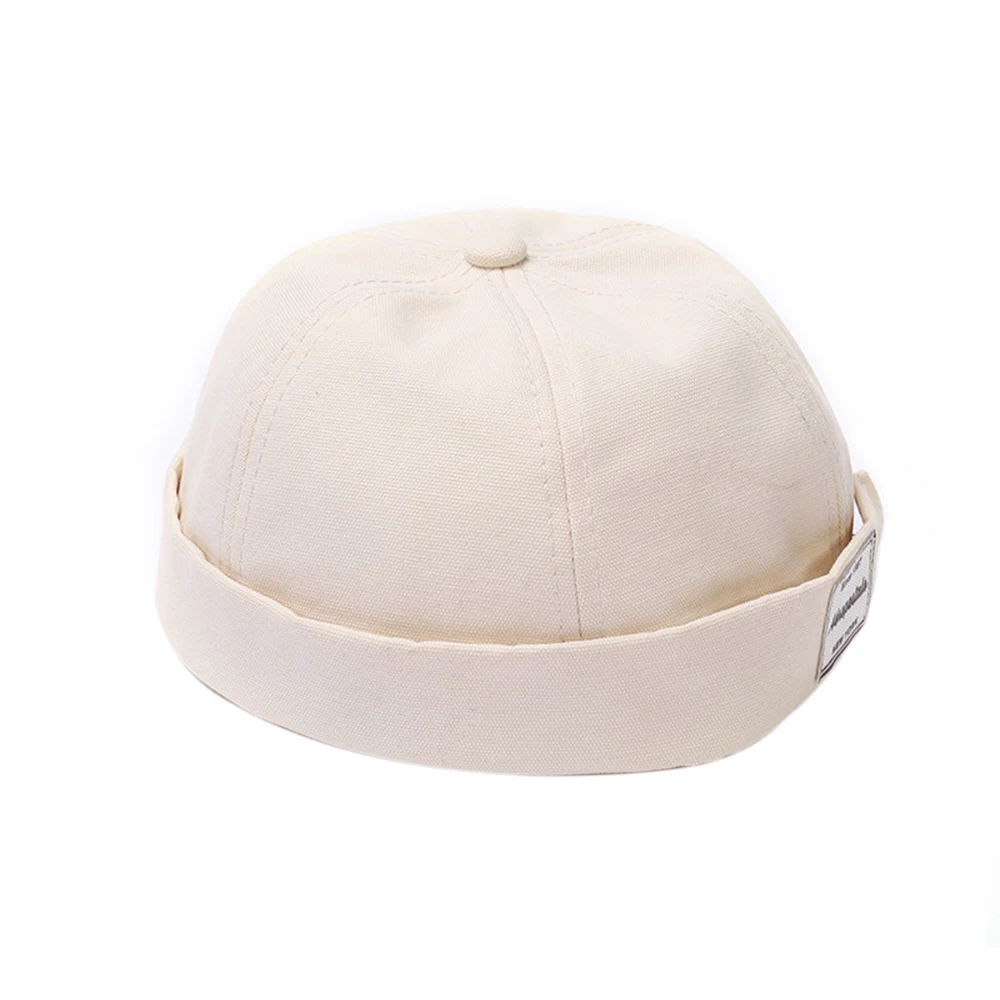 

Retro Skull cap Landlord Breathable Beanie Hat Sailor Cap Washed Denie Brimless Hat Vintage Hip Hop Men Hat