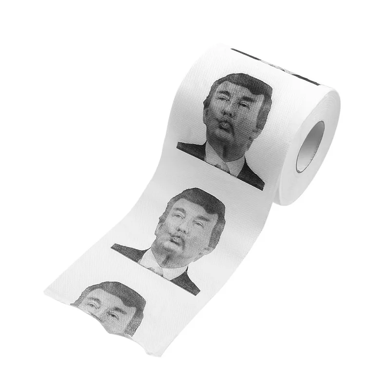 Двухслойная печатная Гиллари Клинтон Дональд Трамп доллар Юмористическая