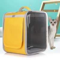 portable pet bag travel outdoor shoulder transparent and breathable pet bag puppy kitten packaging carrying pet supplies