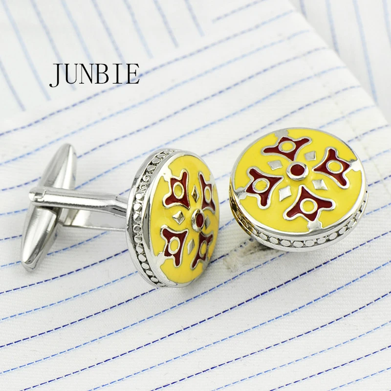 JUNBIE ювелирные изделия Запонки Для Мужские брендовые дизайнерские запонки на пуговицах мужские роскошные высококачественные свадебные оптом