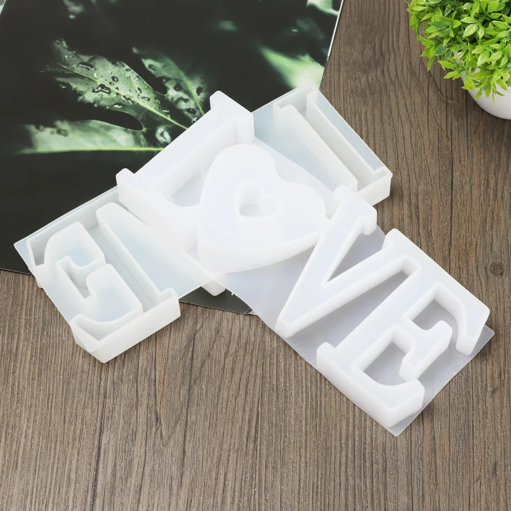 3D любовь/Главная силиконовые формы буквы литейные сердца Форма дома для