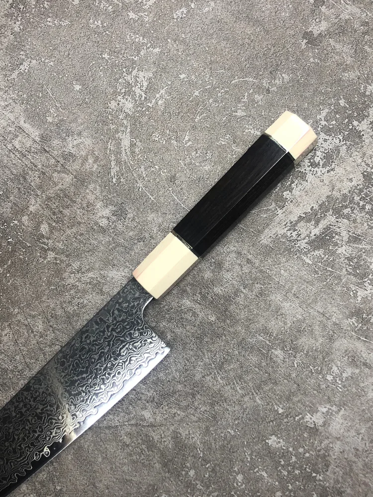Дамасская сталь VG10 нож шеф-повара Gyuto инструмент для приготовления пищи meet Тесак японские кухонные ножи Набор черное дерево ручка острые