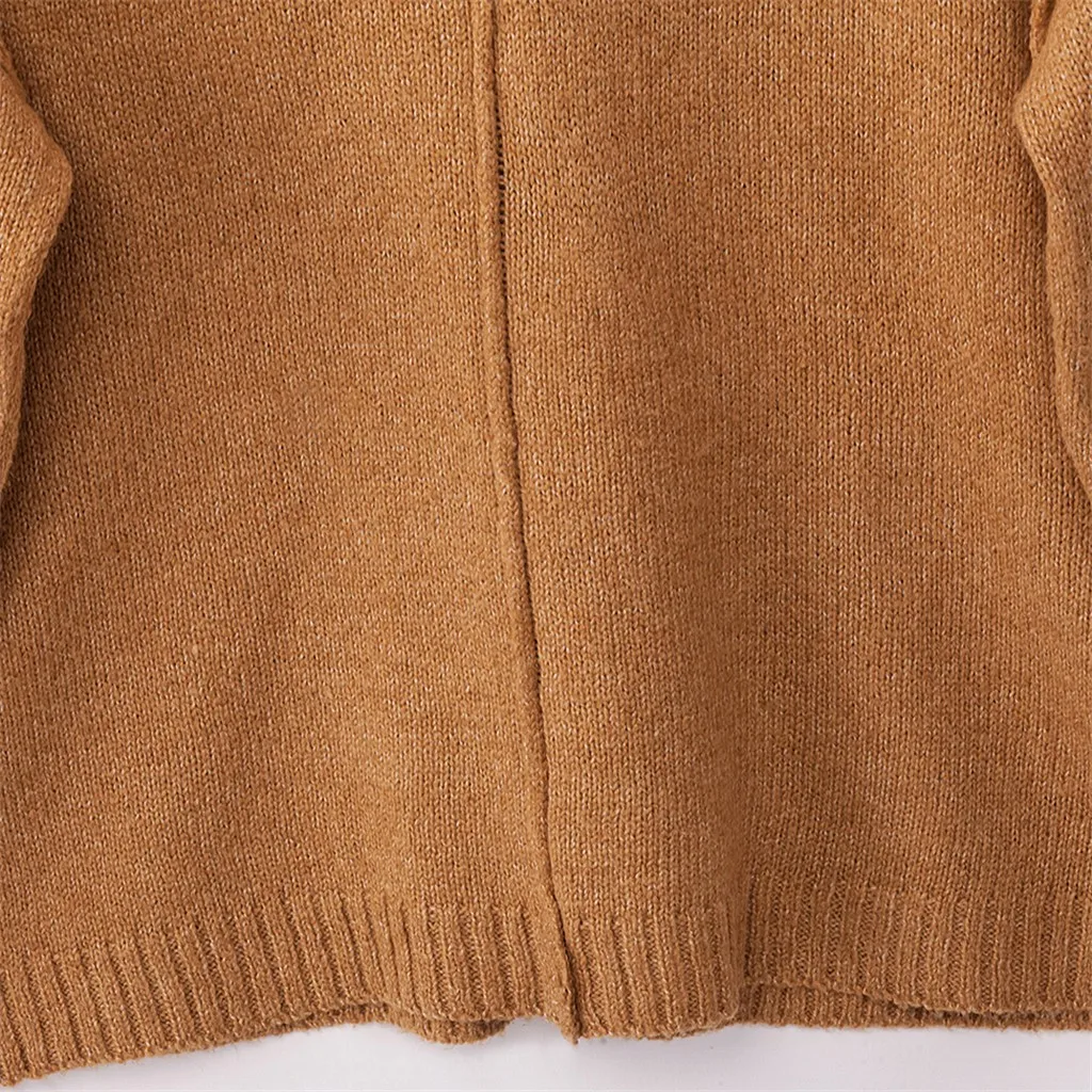 SAGACE Trend повседневные однотонные вязаные пуловеры свитер для женщин блузка с