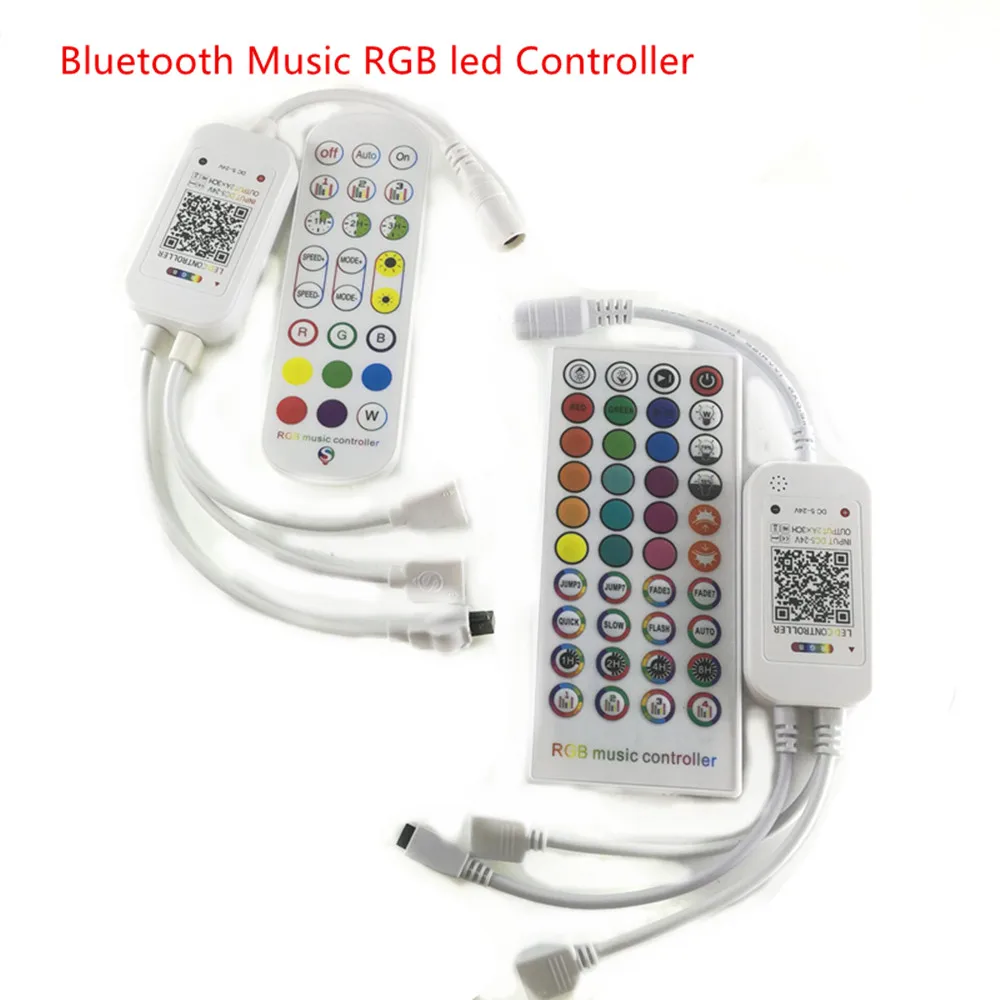 Bluetooth музыкальный RGB светодиодный контроллер двойной сигнал звуковой датчик с ИК