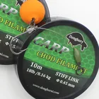 10 м леска для ловли карпа Chod Филамент Choddy снасти крючок для карпа Chod Rig 15lb 18lb 20lb 25lb Прозрачная Жесткая