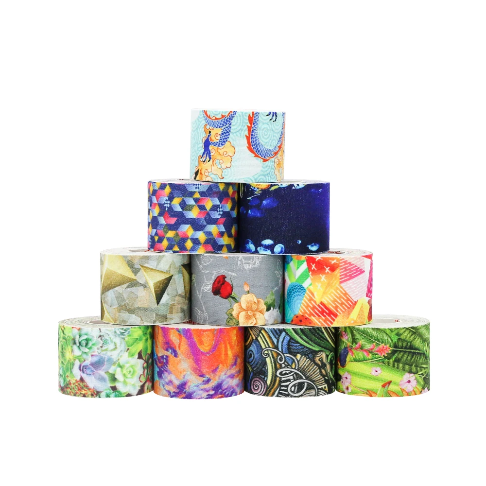 Kindmax Модная красочная кинезиологическая лента с принтом для занятий спортом