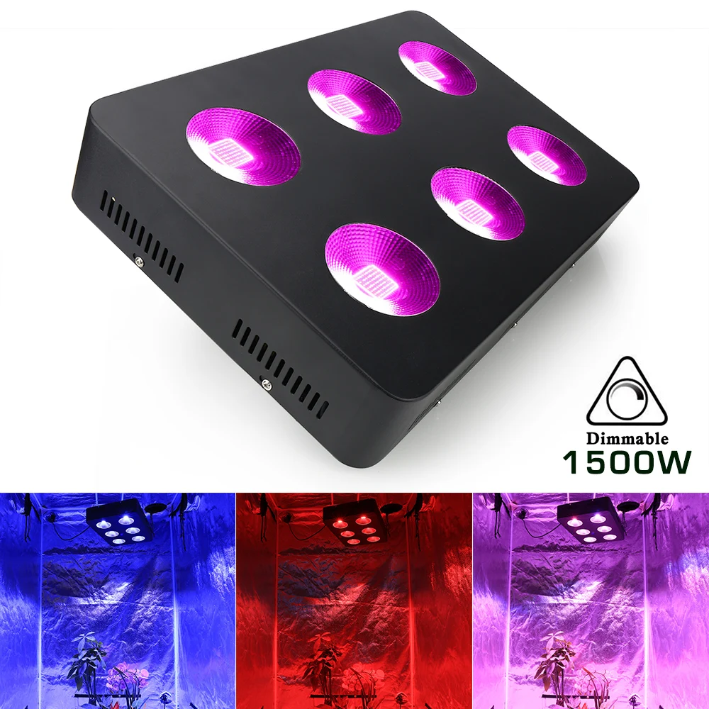 Светодиодный светильник COB полного спектра для выращивания растений 1500 Вт лампа
