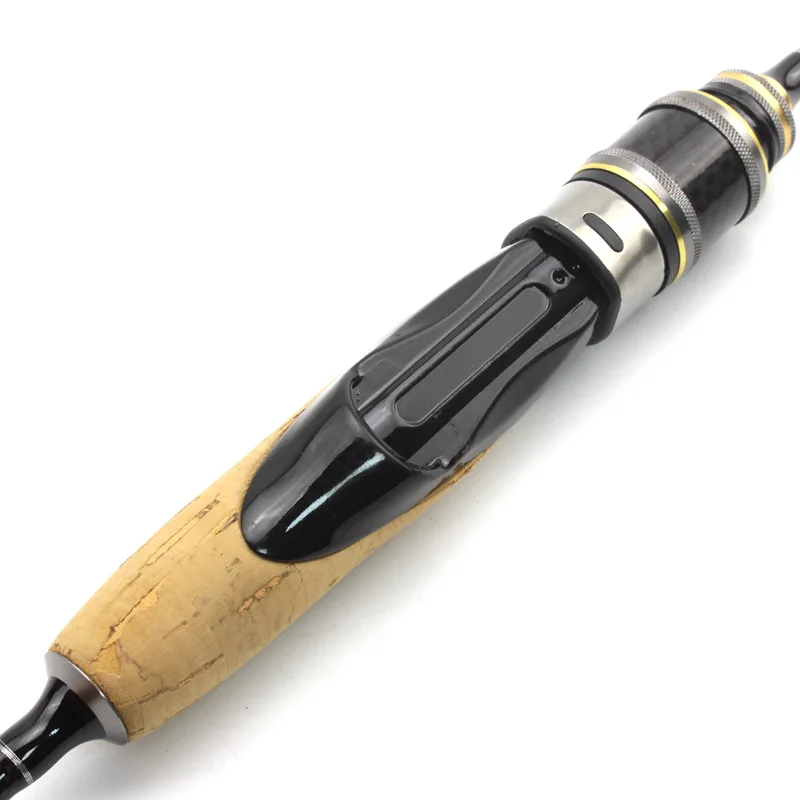 Дешевый спиннинг для путешествий UL 1,8 м 1,98 м с твердым углеродным наконечником, вес приманки 2-7 г, леска 2-6LBS, удочка для рыбалки в твердом чехле.