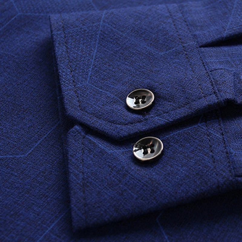 

Mens Dress Clothing Brand Shirt Designer Vintage Casual Style Argyle Pring Long Sleeve Purple Cotton Blended A06250930