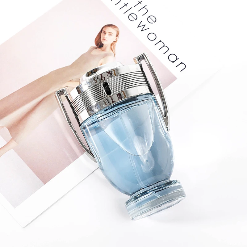 LAIKOU, парфюм для мужчин, 100 мл, стеклянная бутылка для мужчин, серебряная чашка, парфюм, стойкий ароматизатор, спрей,, Кельн, джентльмен, Атомайзер