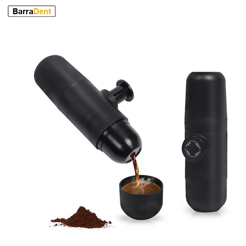 

Портативная мини-кофемашина для приготовления эспрессо, ручной аппарат для приготовления капучино, Легкая очистка, для отдыха на открытом ...