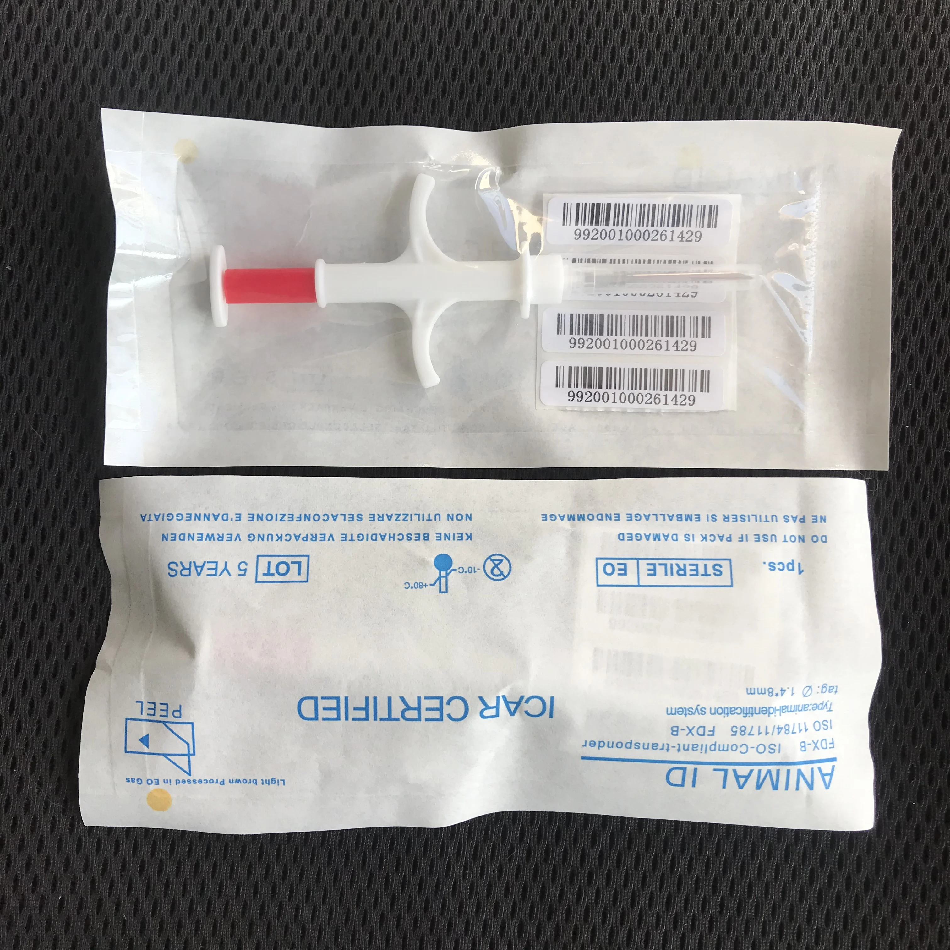 Шприц для микрочипа животных 2 12*12 80 шт./лот FDX B ISO11784/785 с RFID идентификацией со