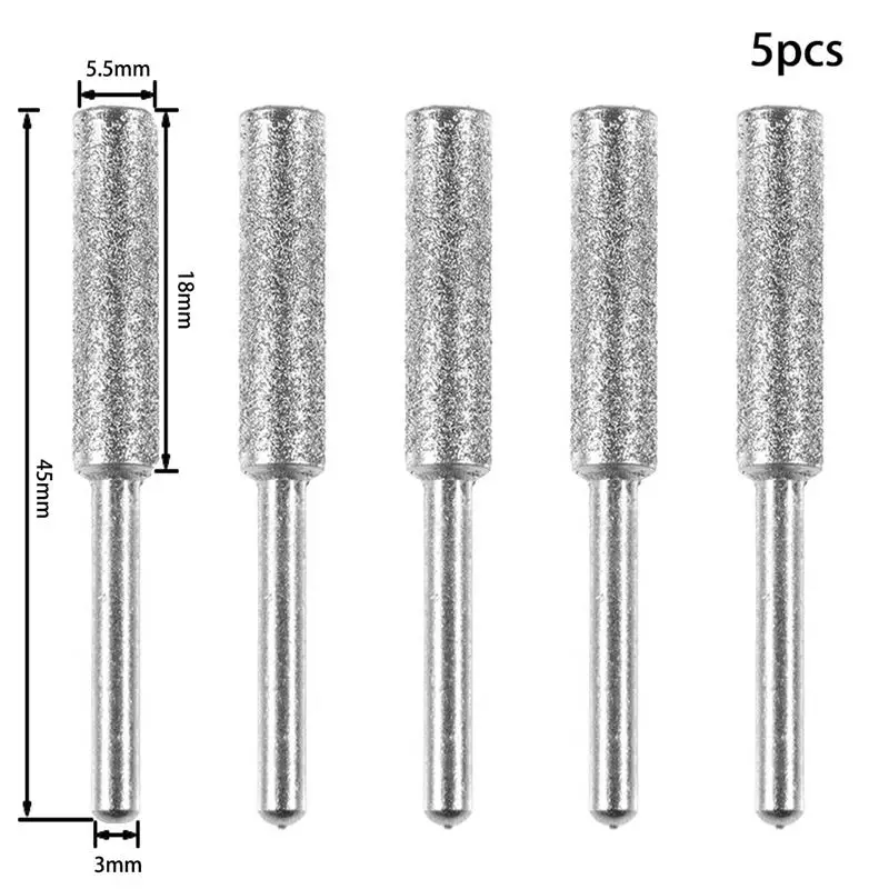 Точилка для бензопилы цилиндрическая с алмазным покрытием 4 0/4 8/5 5 мм шт |
