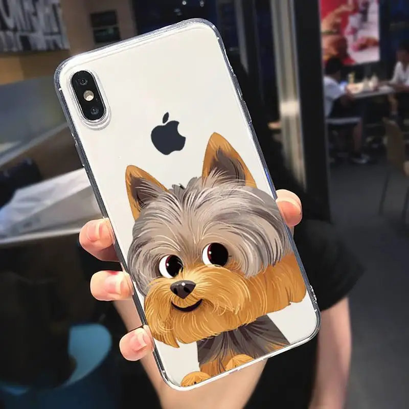 

Cute Pug Dog French Bulldog Phone Case Transparent for iPhone 6 7 8 11 12 s mini pro X XS XR MAX Plus