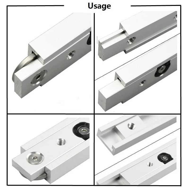 Aluminium alloy T-tracks Slot Miter Track And Miter Bar Slider Table Saw Miter Gauge Rod Woodworking Tools DIY
