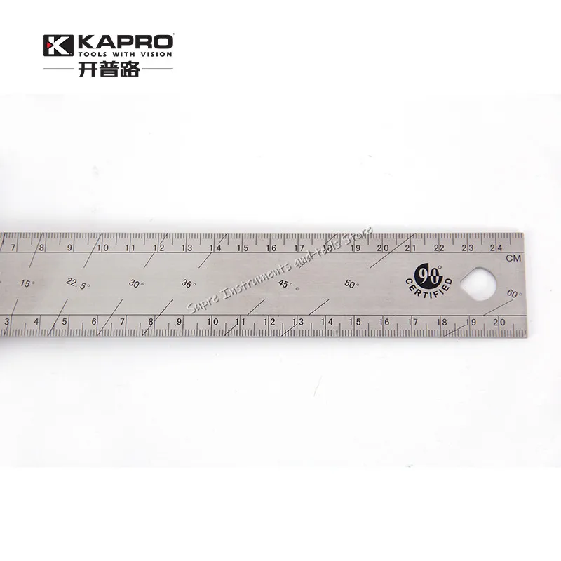 KAPRO Multi Function Rectangular Ruler For Woodworking 90 degree Stainless Steel Thickened Line Marking Tool | Инструменты