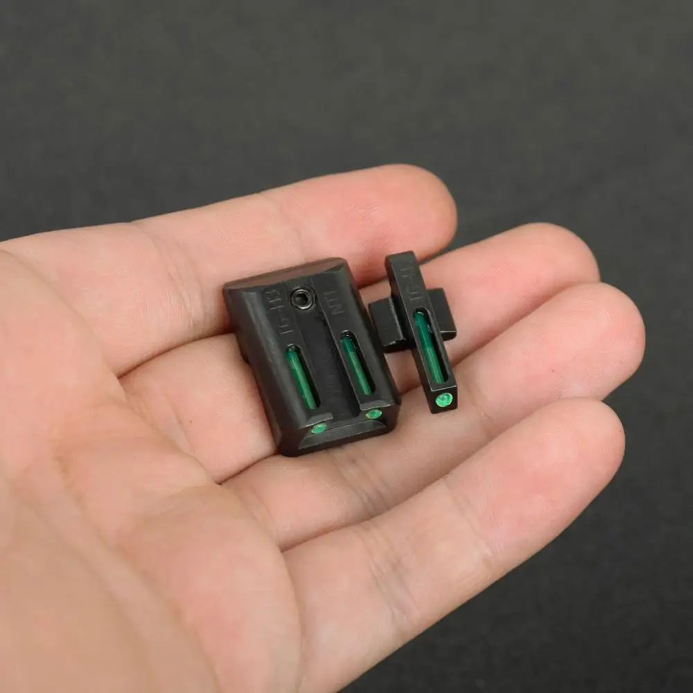 Тактический реальный волоконно оптический передний и задний прицел красный