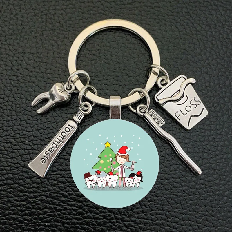 Новинка 2022 стильный стоматологический стеклянный брелок подарок