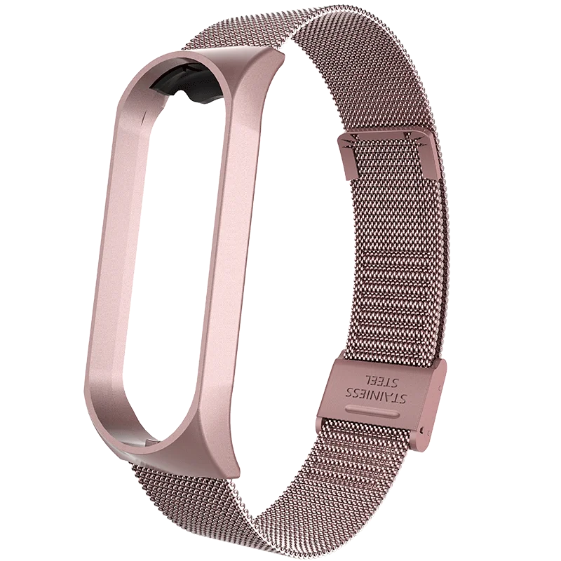 Металлический ремешок из нержавеющей стали для Xiaomi Mi Band 4 на запястье 3 браслет