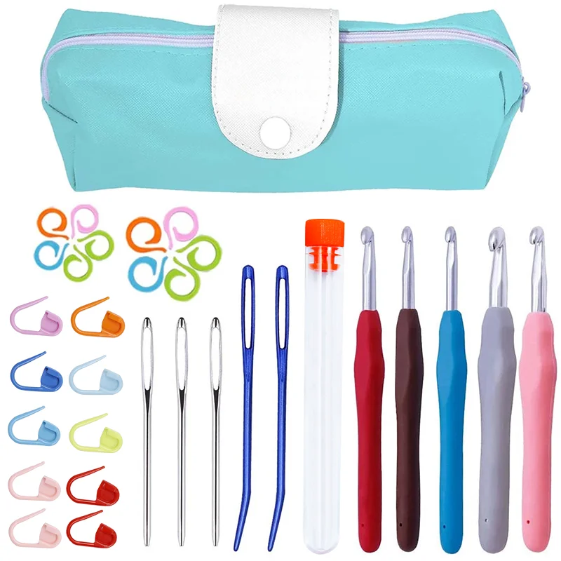 LMDZ комплект крючков для вязания эргономичная ручка крючки крючком набор с