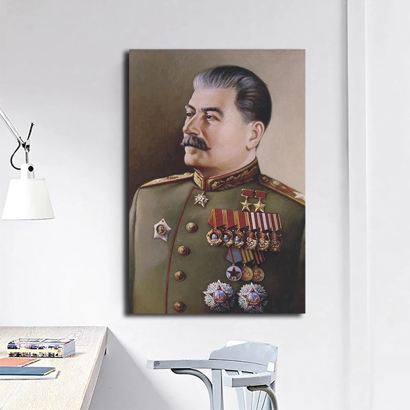 HD Печать Иосифа Сталин портрет настенное искусство холст живопись плакаты