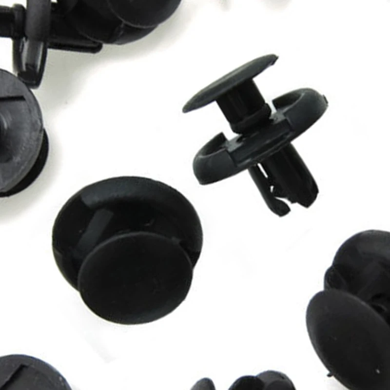 

Push 7mm Hole Panel Mudguard Splash Shield Rivet Fastener Clips Trim Retainer For Toyota Mazda Black 20pcs Useful Durable