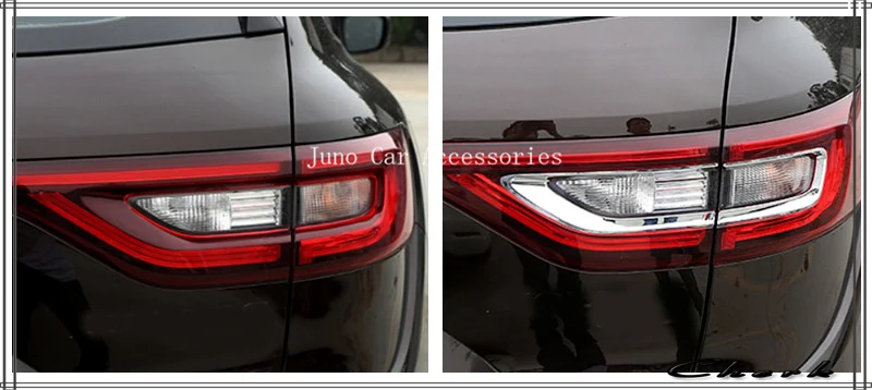 Задсветильник фонарь для Renault Koleos 2017 2018 ABS Chrome 4 шт./компл. задний крышка отделка