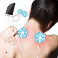 Массажный электрод для тела, 10 подушечек для цифровой терапии, электронный массажер для шейного позвонка, массажер для физиотерапии