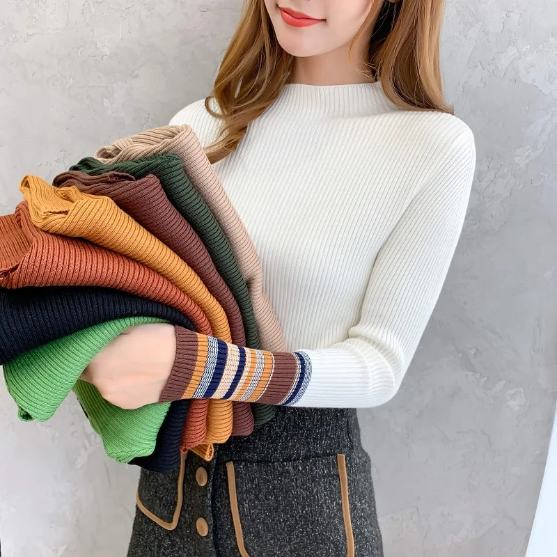 Короткая черная облегающая козырек с длинными рукавами новинка 2021 Осень-зима