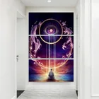 Набор для рисования по номерам на холсте Thinker, 30x60 см x 3 шт.