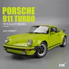 Модель автомобиля Welly 1:24 1974 Porsche 911 Turbo3.0, литой игрушечный автомобиль, коллекционные подарки, игрушка для транспортировки без пульта дистанционного управления