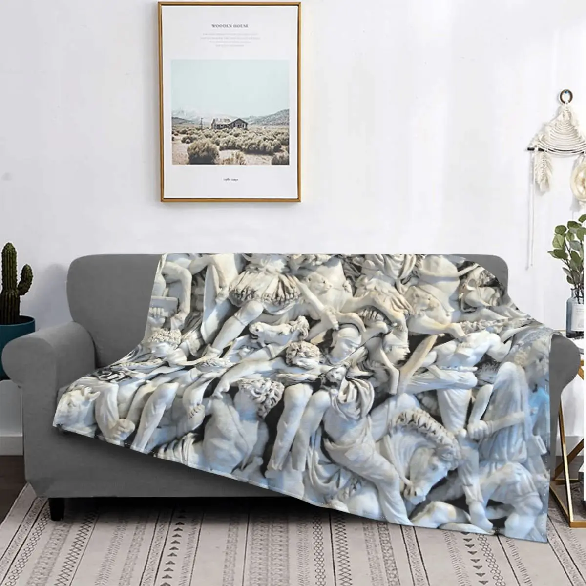 

Живописное винтажное одеяло в римском стиле персидское Европейское Бохо плюшевое теплое мягкое Фланелевое флисовое покрывало для дивана