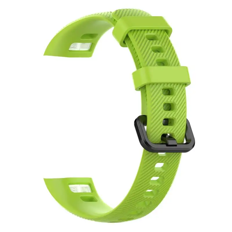 

Soft Adjustable Silicone Replacement Wrist Strap With Buckles Sports Bracelet Strap For Huawei Band 4 Honor Band 4 Running