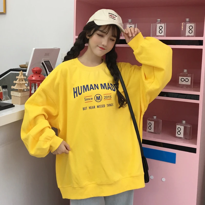 Футболка в гонконгском стиле с длинным рукавом женская весна-осень 2020 модная