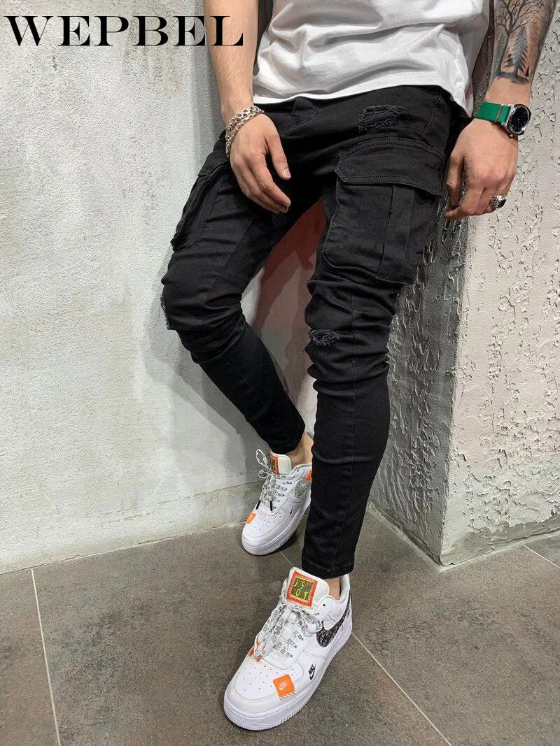 

Mandylandy Plus Size New Fashion Women Jeans High Waist Skinny Pants Women Casual Jeans Denim Pant Women Cargo Pencil Long Pants
