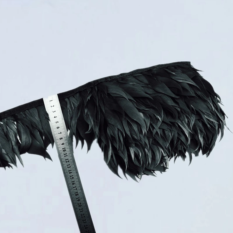 5 метров/10 метров винно красные гусиные перья планки Гуси натуральный белый перо