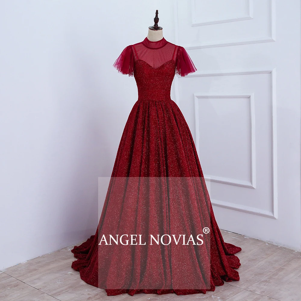 Новое поступление настоящие длинные элегантные Бордовые женские вечерние