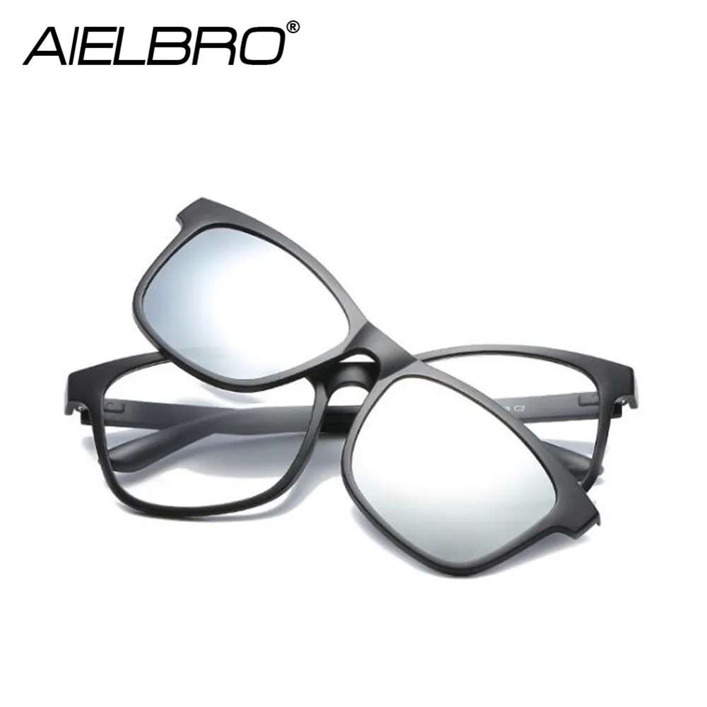 Модные солнцезащитные очки с клипсой для мужчин и женщин походные оправы