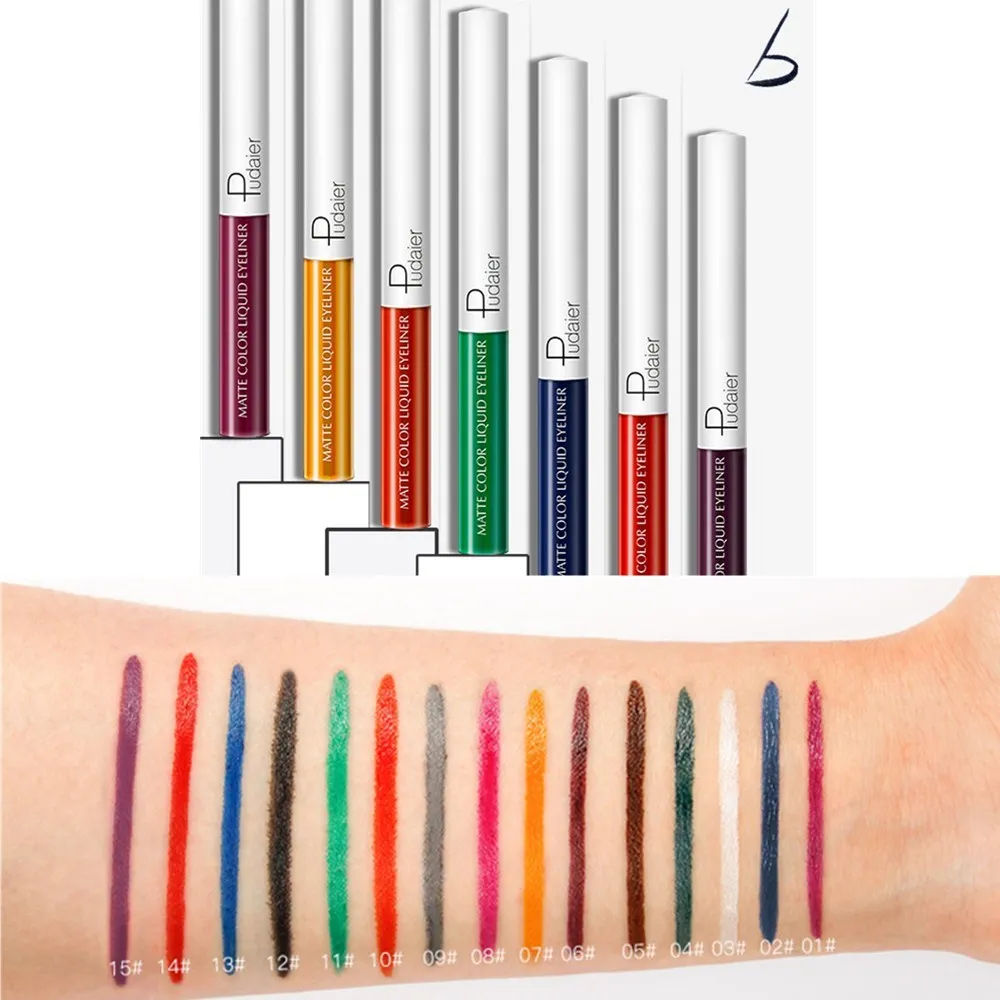 

Pudaier Waterproof Liquid Eyeliner Eyes Make Up Beauty Comestics Long-lasting Not Blooming Eye Liner Pencil Daily Makeup Tools